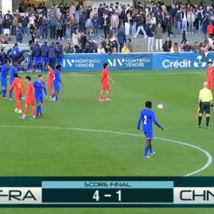 开云体育APP下载-蒙太古杯-刘凯源助攻吴比乐破门 U16国少1比4法国